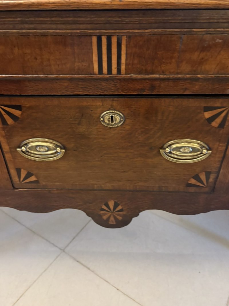 Antique 18th Century George III Oak & Mahogany Dresser Base